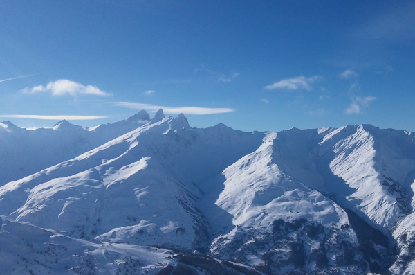 Alpen - Geleidelijk kouder met sneeuw in de bergen