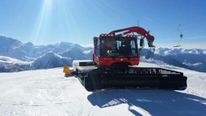 Alpen -  Warmtefront, verzachting met sneeuw / regen