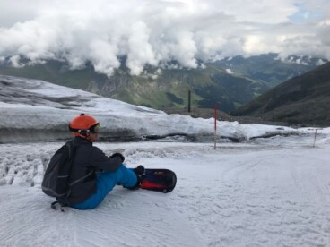 Alpen: Afkoeling met sneeuw in de bergen