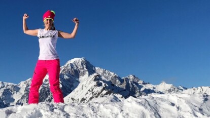 Skiën aan de voet van de Mont Blanc is geweldig!