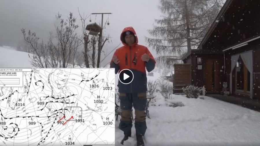Alpen - Warmtefront(sneeuwval) Vlog Johann