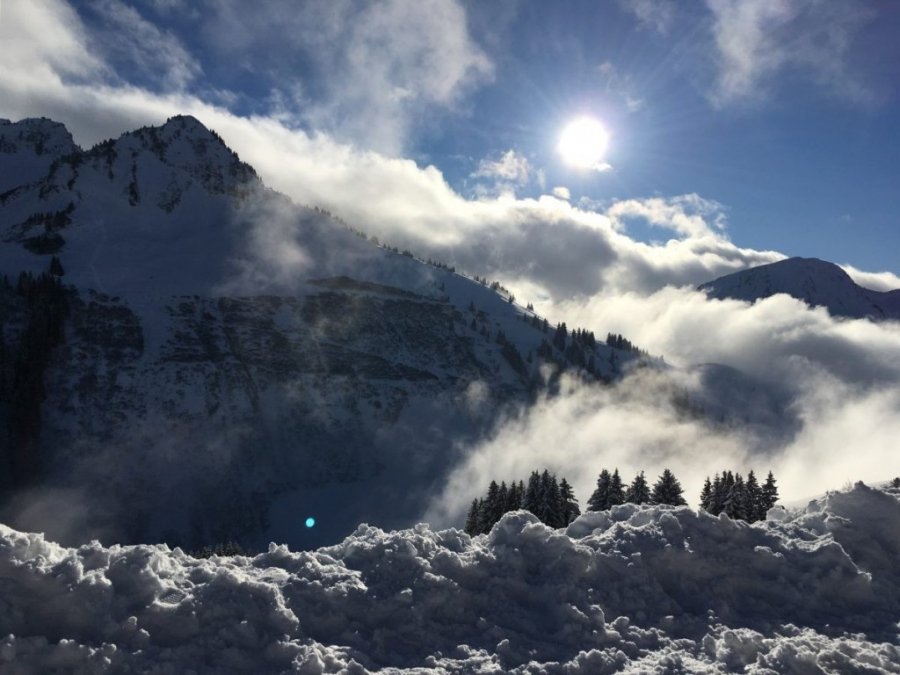 Ik ging winterwandelen door bakken sneeuw in Vorarlberg