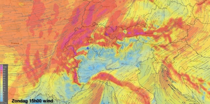 Alpen - Föhn(storm), Temperatursturz en Neuschnee - Alpenweerman