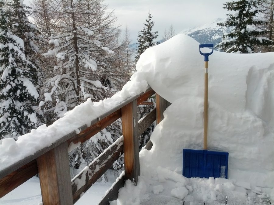Alpen - Extreme neerslag (sneeuw) Südstau