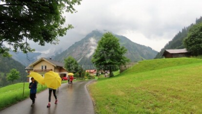Alpen - Westcirculatie brengt afwisseling van regen en zon