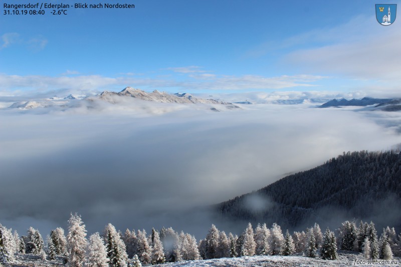 Alpen - Wisselvallig weerbeeld met sneeuw, regen en zon