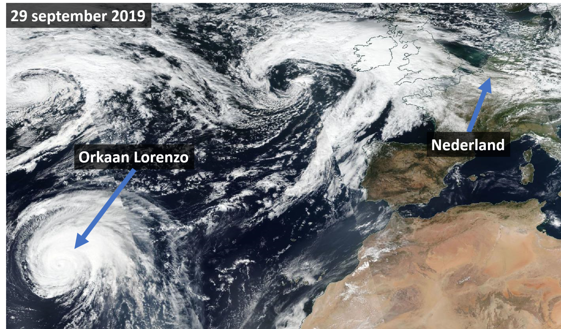 Lorenzo - een bijzondere orkaan op weg naar Europa
