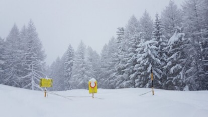 Alpen - Laatste sneeuwfrontje in aanloop naar (subtropen) hogedruk
