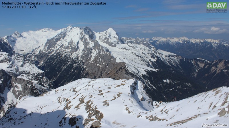 Alpen: lenteweer onder hogedrukgebied gevolgd door koelere periode