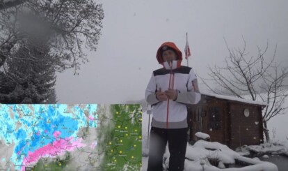Alpen - Vlog Update warmtefront sneeuwval