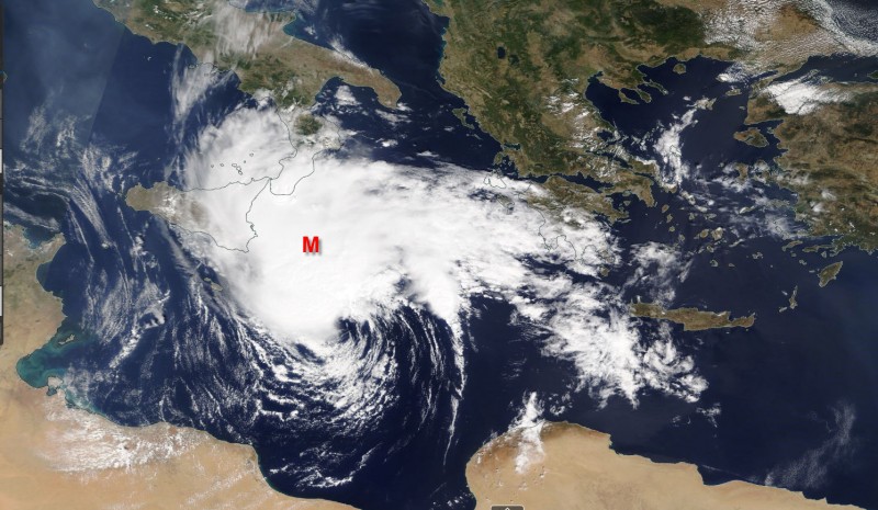 Tropische cycloon op ramkoers Ionische Eilanden