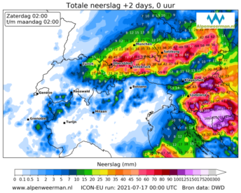 Alpen - Veel regen in Oostenrijk: Waarschuwing voor overstromingen!
