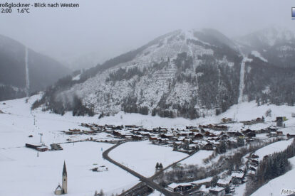 Alpen: na een rustige dag veel sneeuw zuidkant Alpen